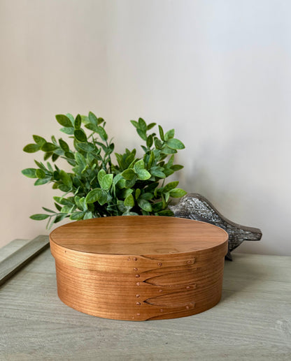 Shaker Oval Box Size #3 ~ Cherry with Cherry Top ~ Keller Krafted