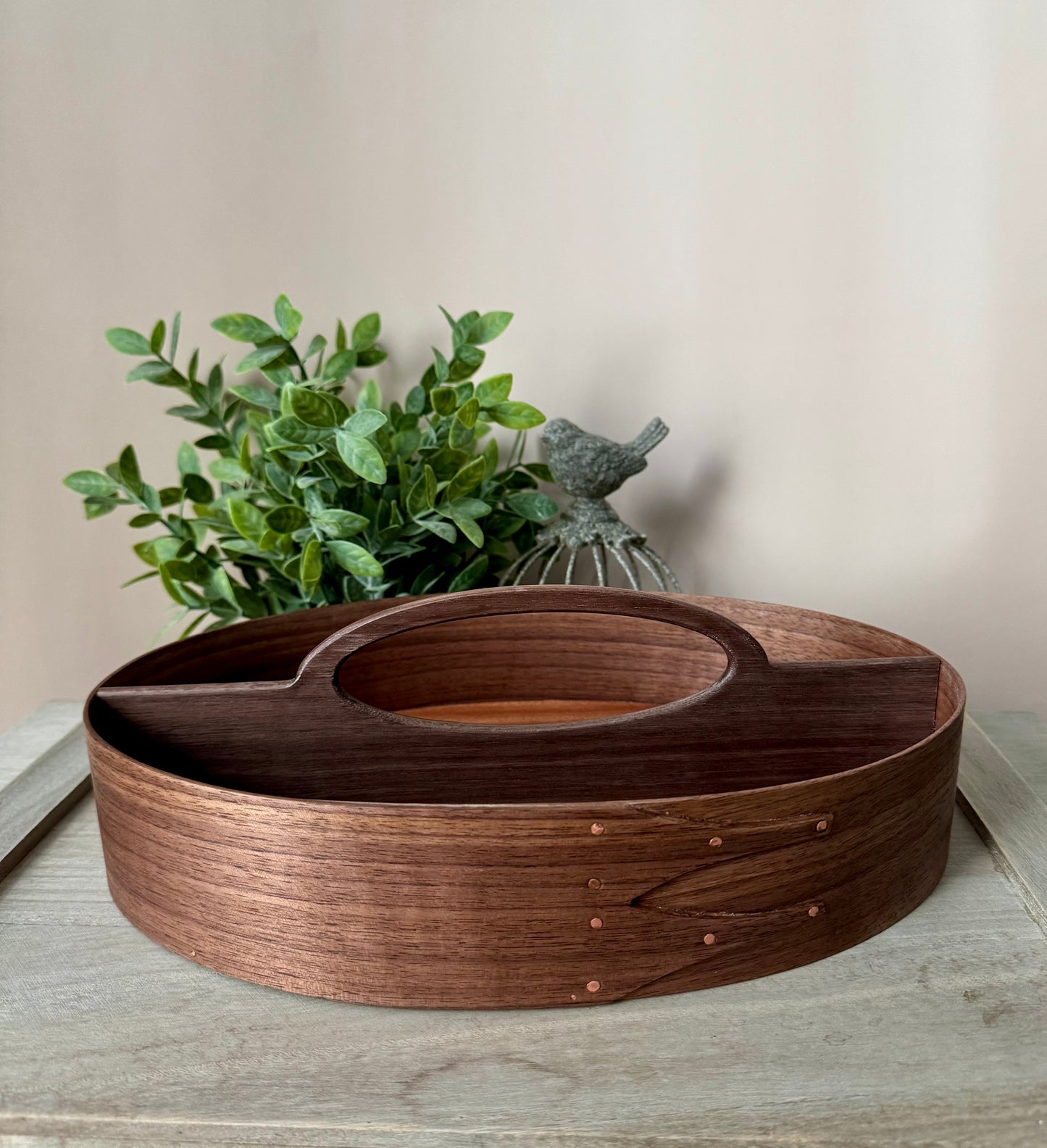 Shaker Divided Carrier Size 7 ~ Walnut with Sapele Bottom ~ Keller Krafted