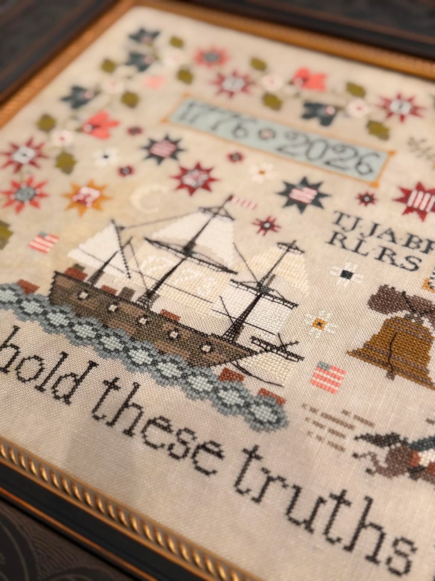 America 250 ~ Plum Street Samplers ~ Cross Stitch Pattern