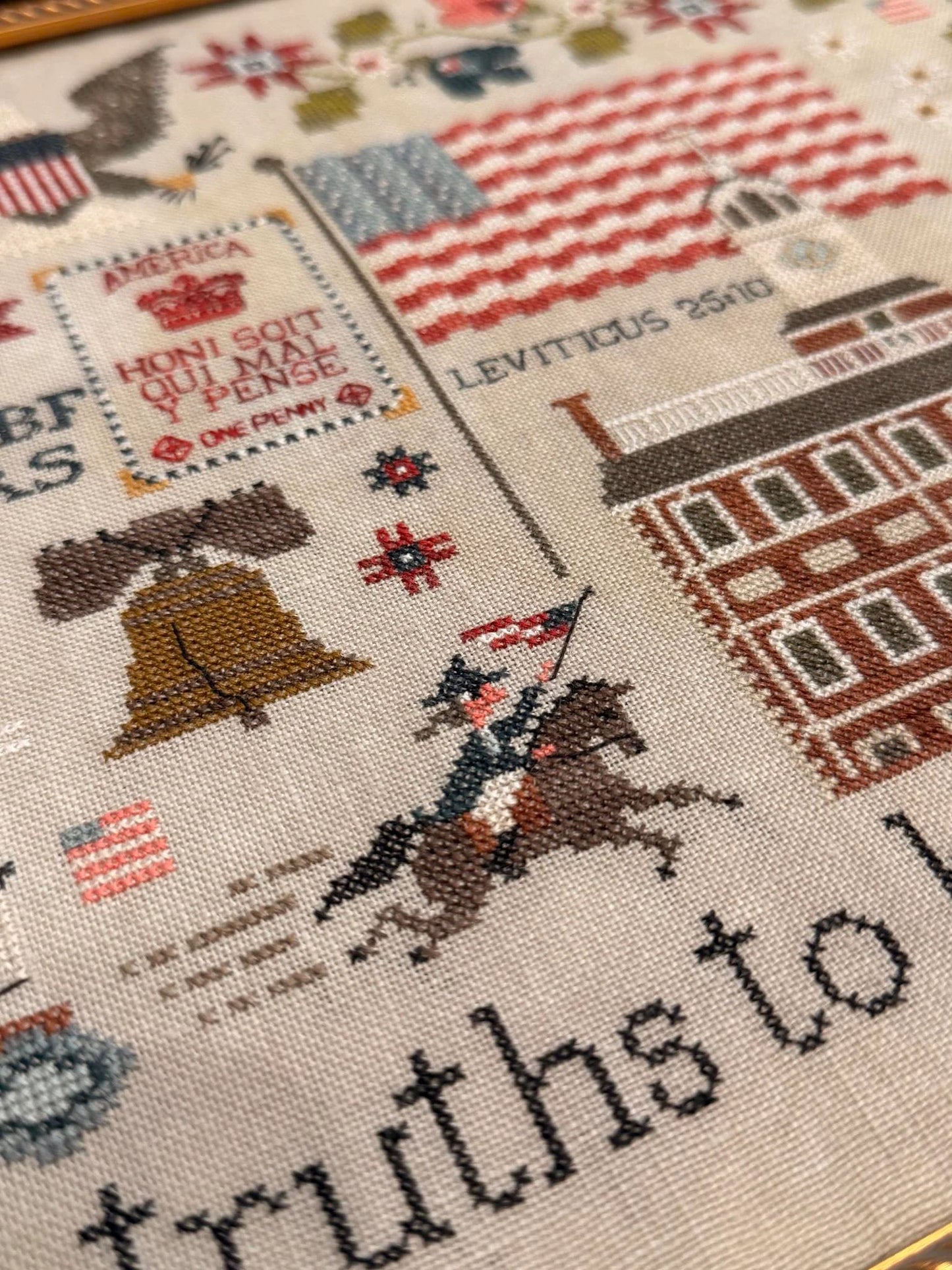 America 250 ~ Plum Street Samplers ~ Cross Stitch Pattern
