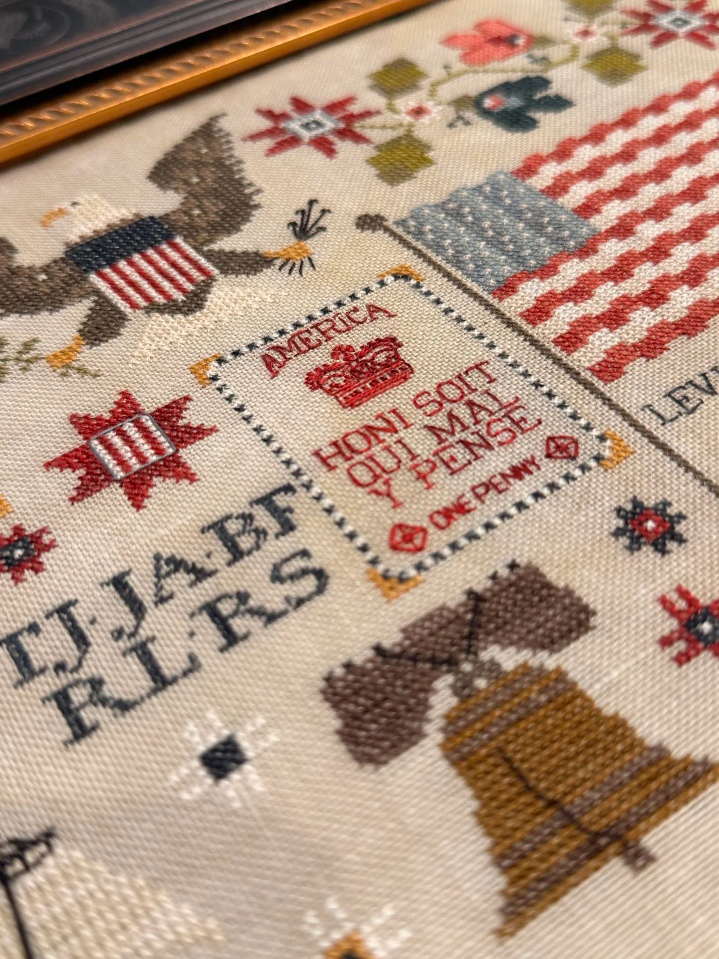 America 250 ~ Plum Street Samplers ~ Cross Stitch Pattern