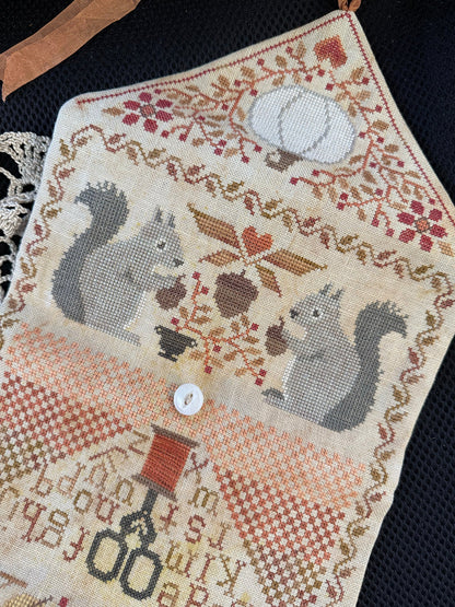 Autumnal Sewing Roll ~ Teresa Kogut ~ Cross Stitch Pattern