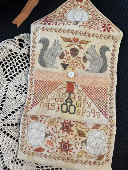 Autumnal Sewing Roll ~ Teresa Kogut ~ Cross Stitch Pattern