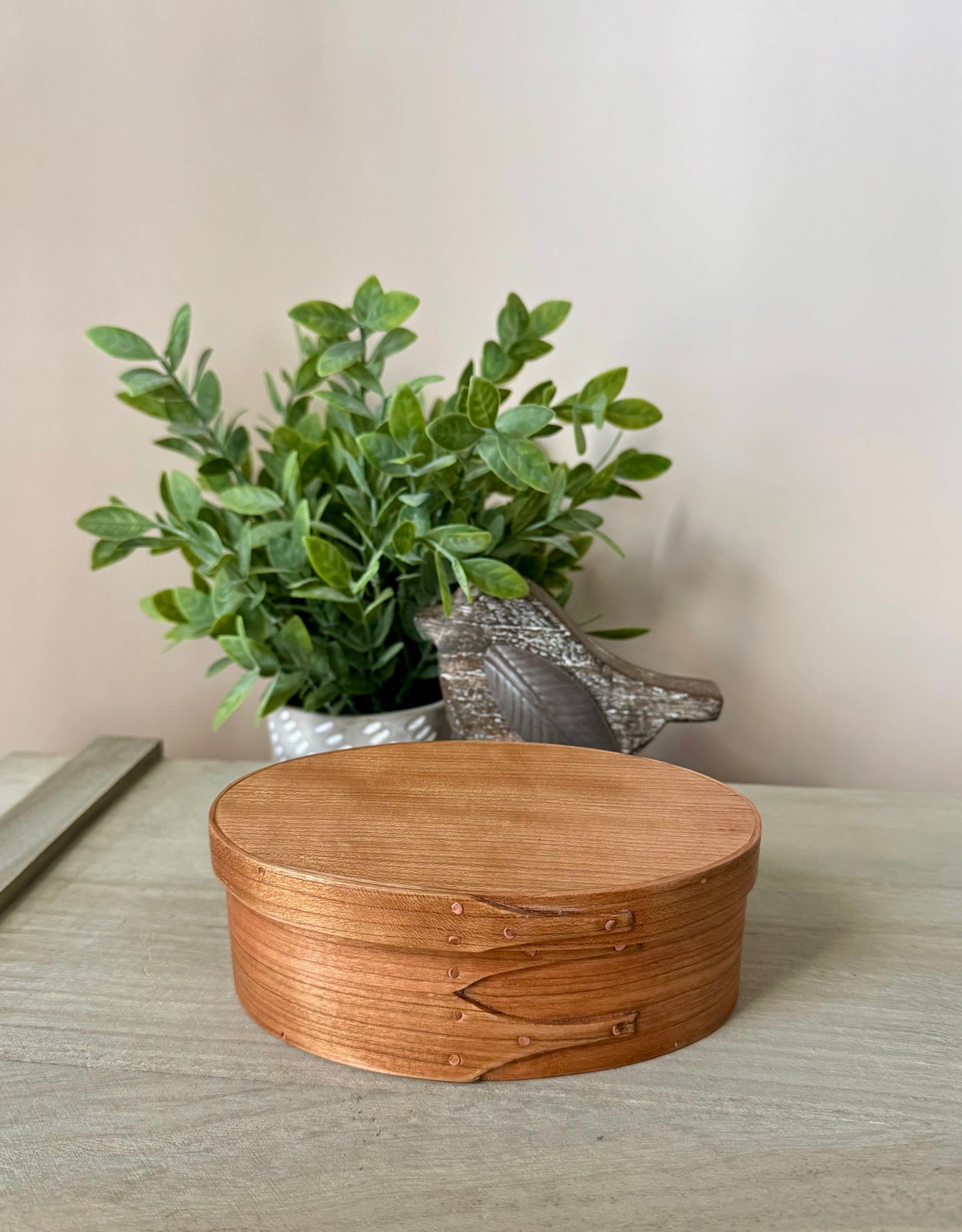 Shaker Oval Box Size #2 ~ Cherry with Cherry Top ~ Keller Krafted