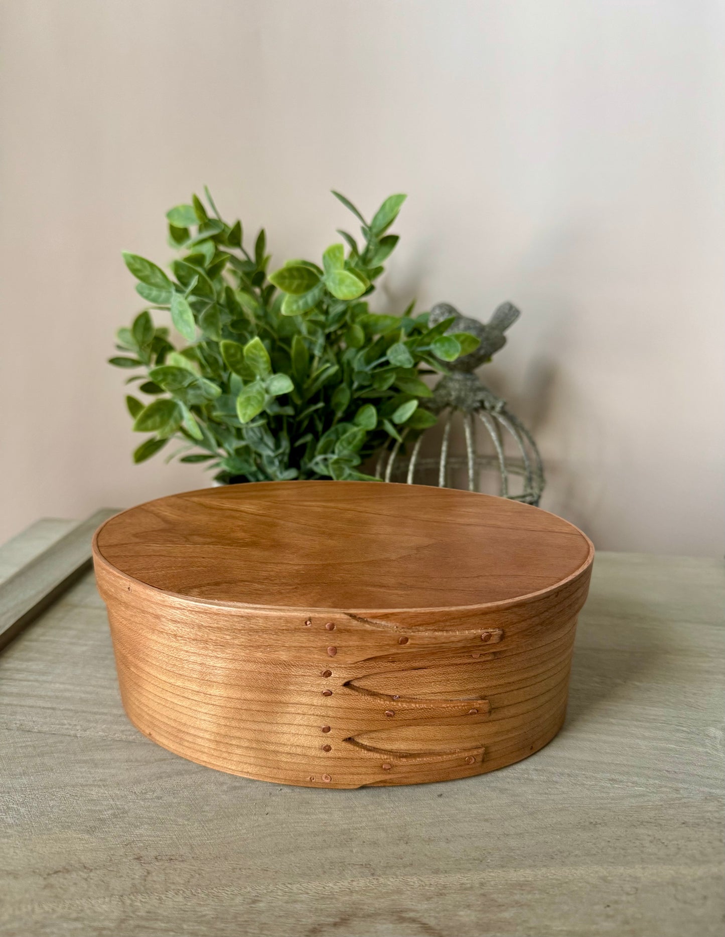 Shaker Oval Box Size #3 ~ Cherry with Cherry Top ~ Keller Krafted