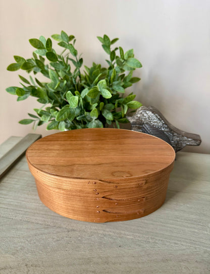Shaker Oval Box Size #3 ~ Cherry with Cherry Top ~ Keller Krafted