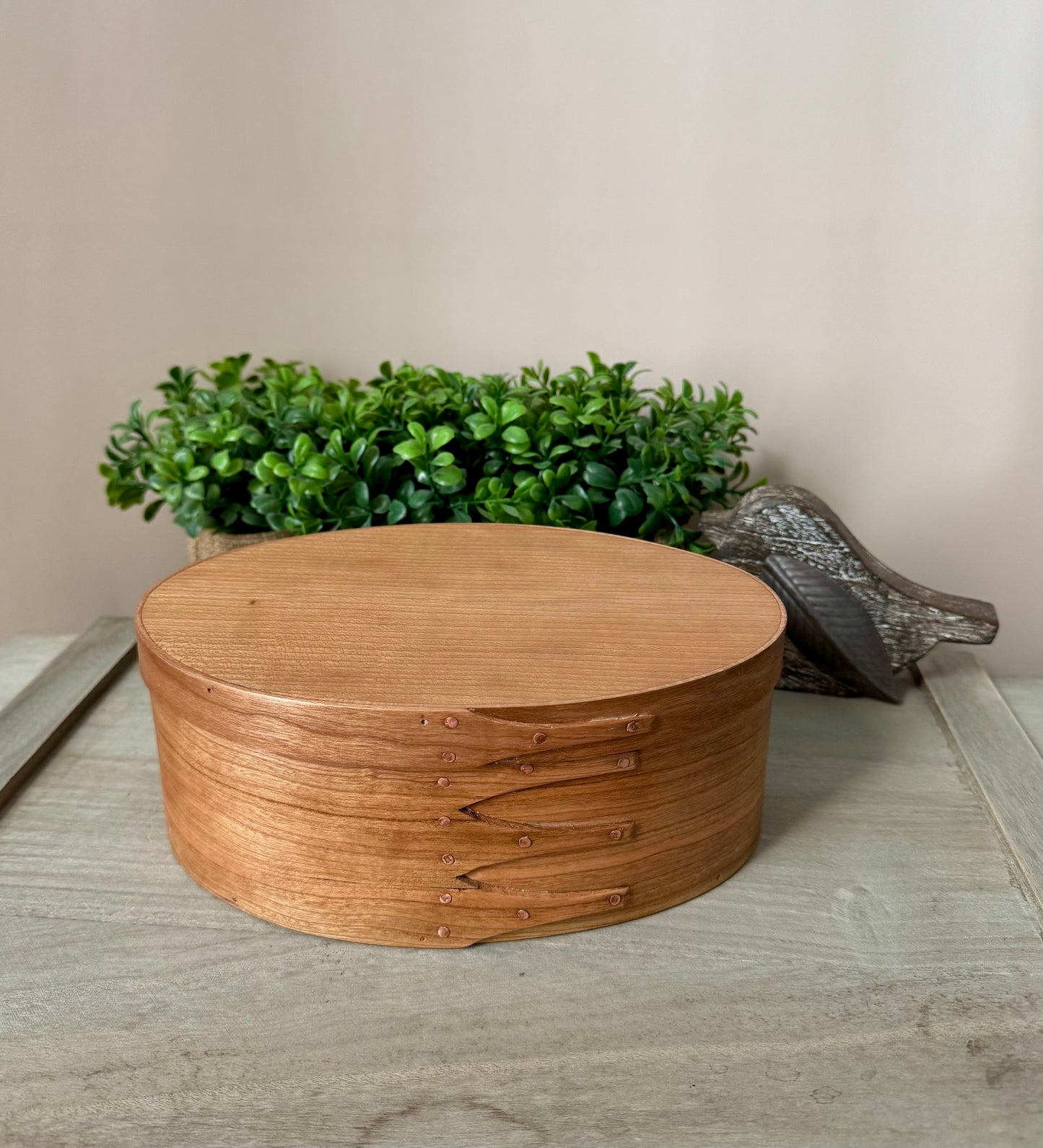 Shaker Oval Box Size #4 ~ Cherry with Cherry Top ~ Keller Krafted