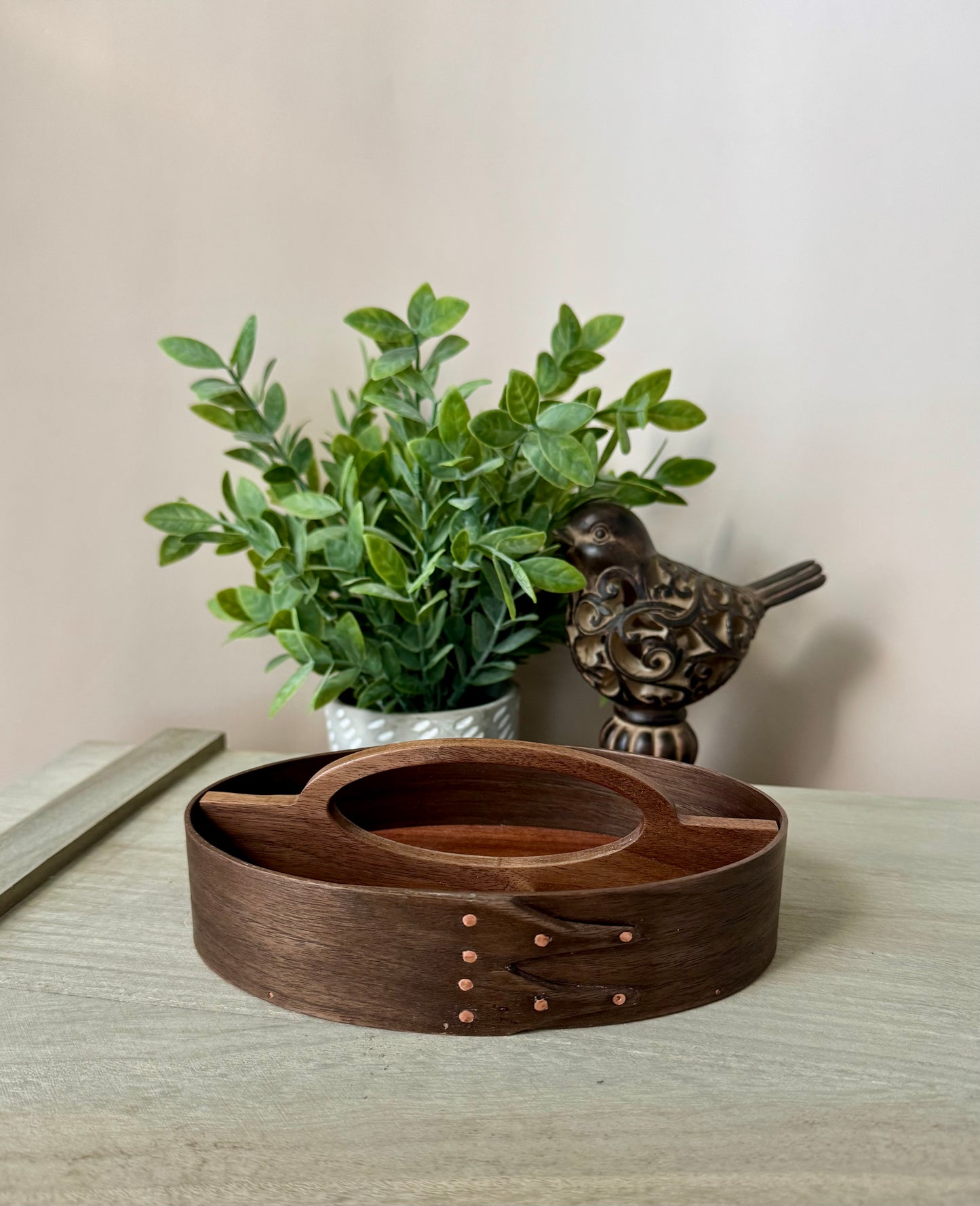 Shaker Divided Carrier Size #2 ~ Walnut with Sapele Top ~ Keller Krafted