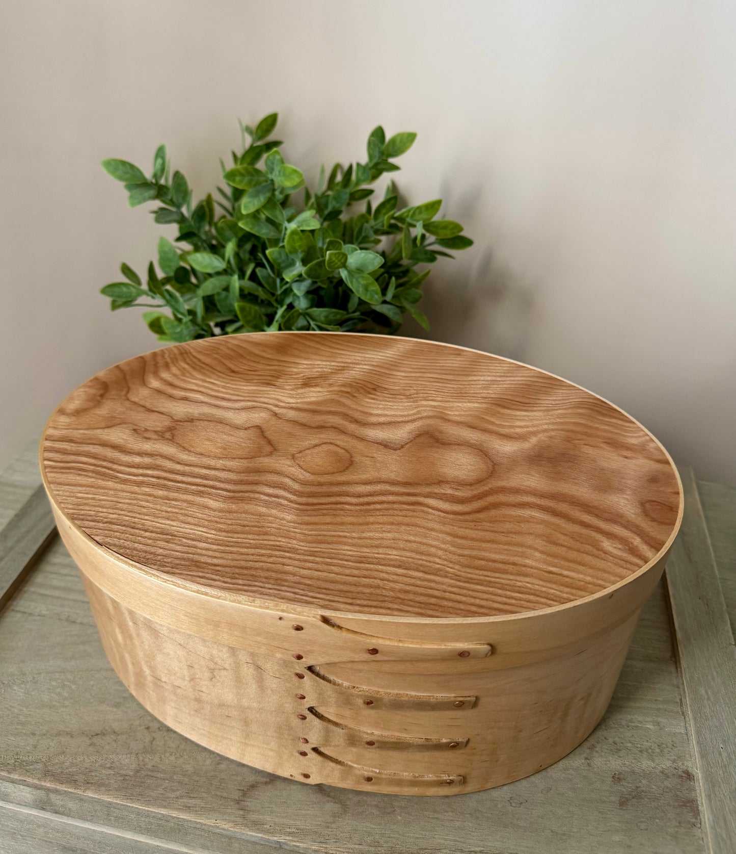 Shaker Box Size #6 ~ Maple and Red Birch Top ~ Keller Krafted