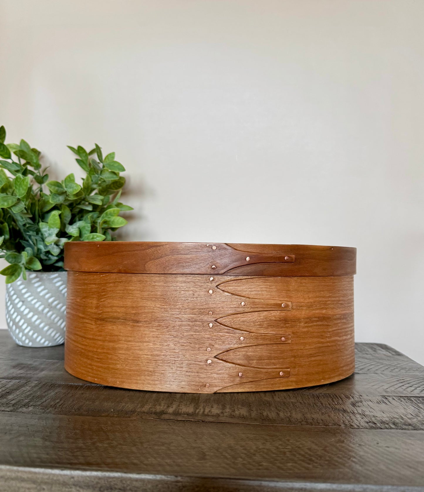 Shaker Oval Box Size #7 ~ Cherry with Cherry Top ~ Keller Krafted