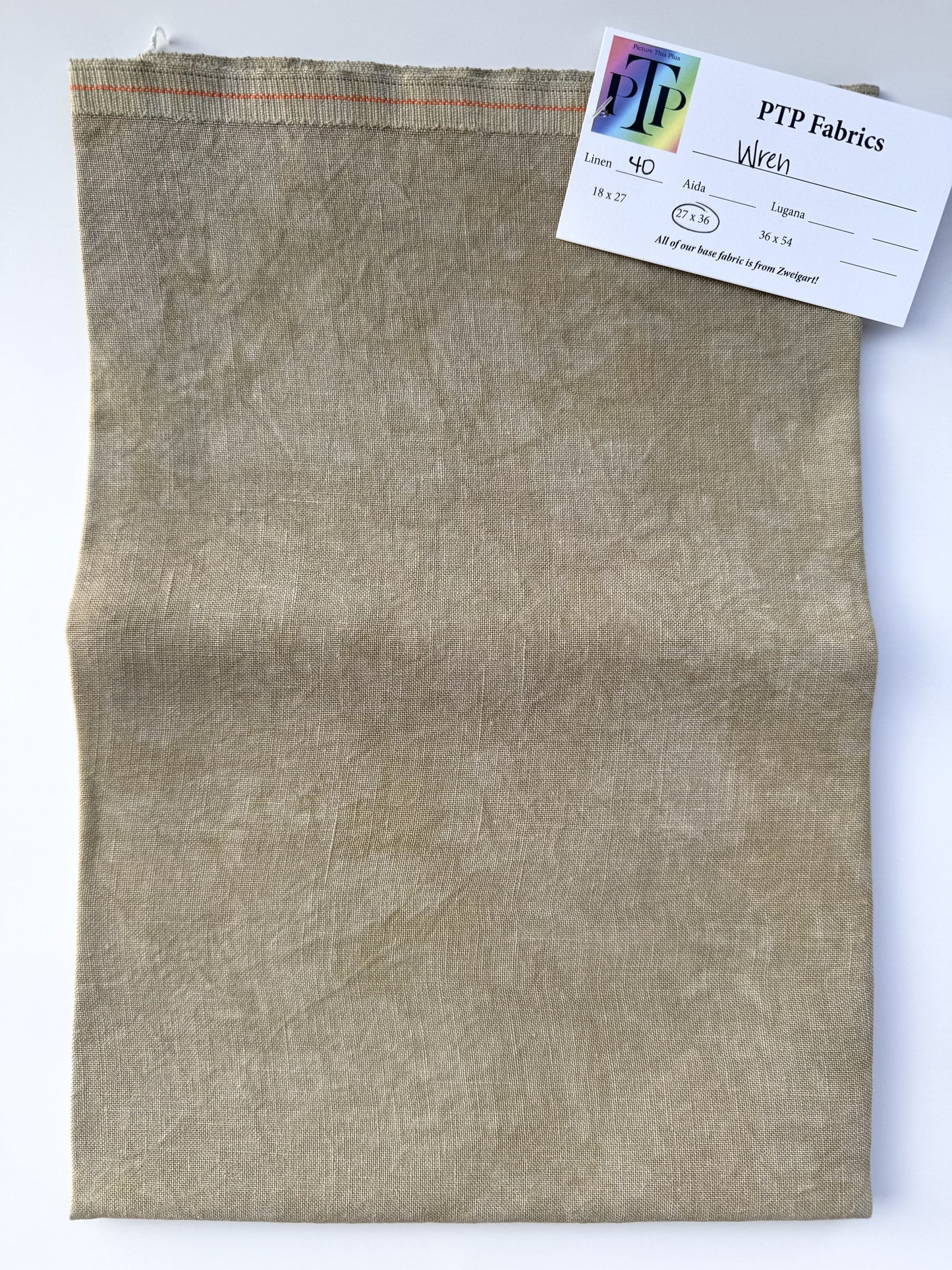 Picture This Plus ~ 40 ct Wren Newcastle Linen