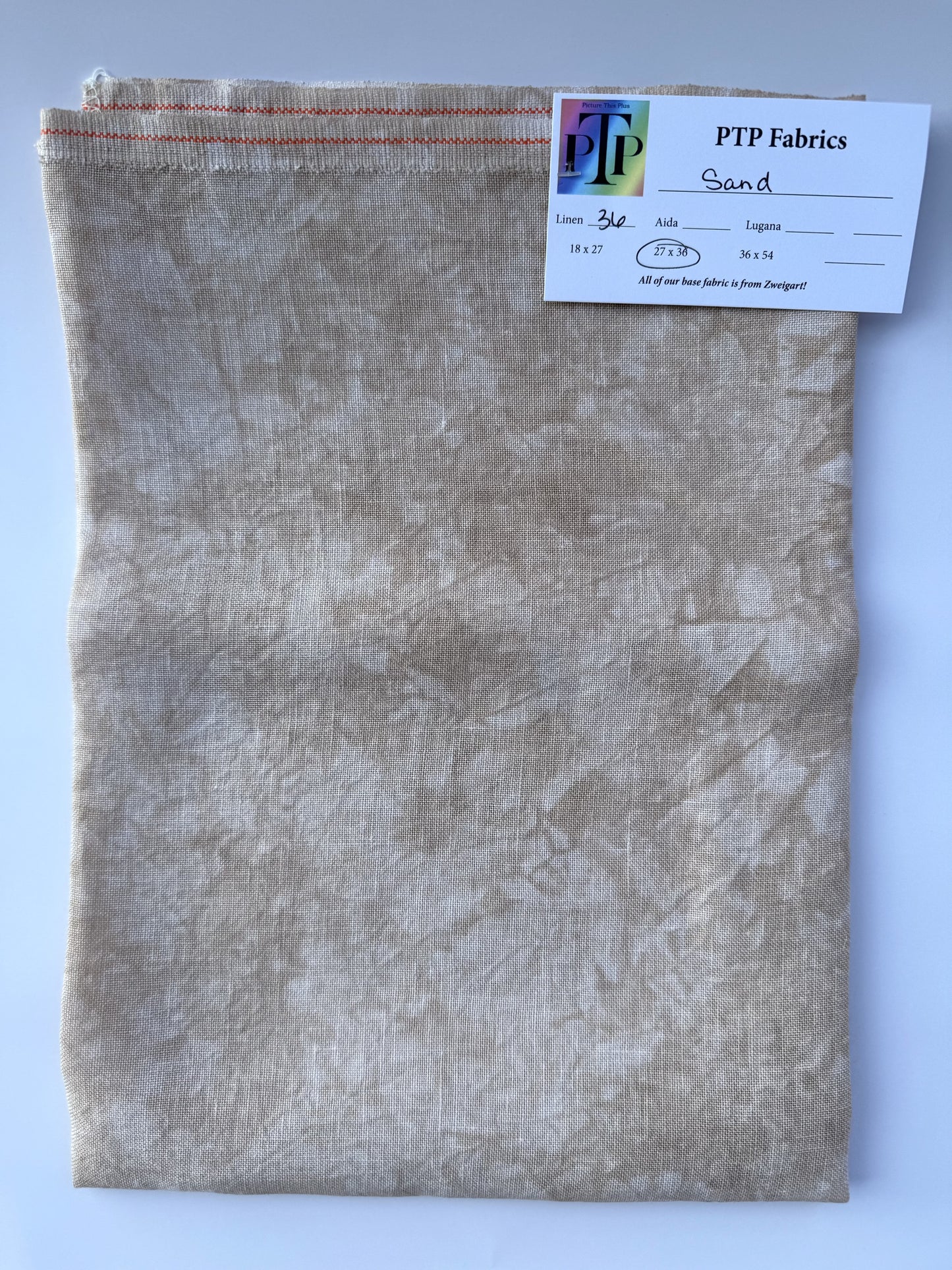 Picture This Plus ~ 36 ct Sand Edinburgh Linen