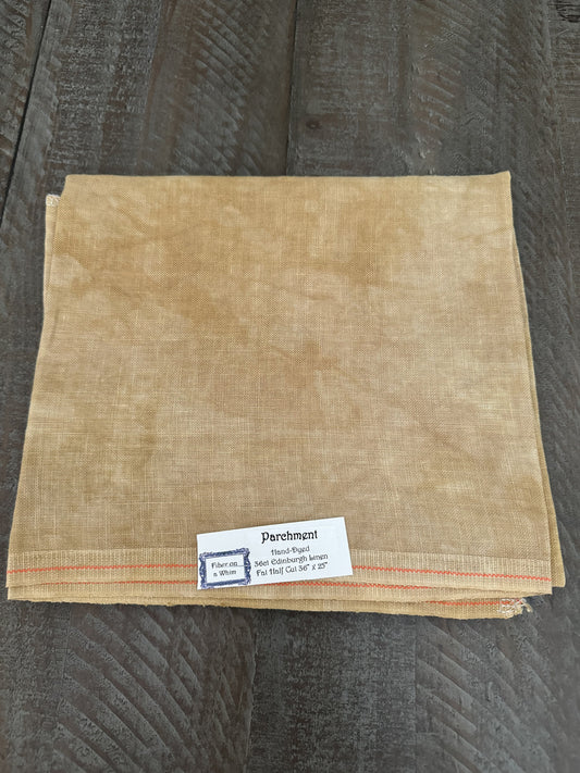 Fiber On A Whim ~ 36 ct Parchment Edinburgh Linen