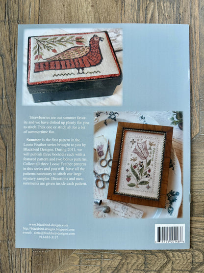 Loose Feathers Summer ~ Blackbird Designs ~ Cross Stitch Pattern
