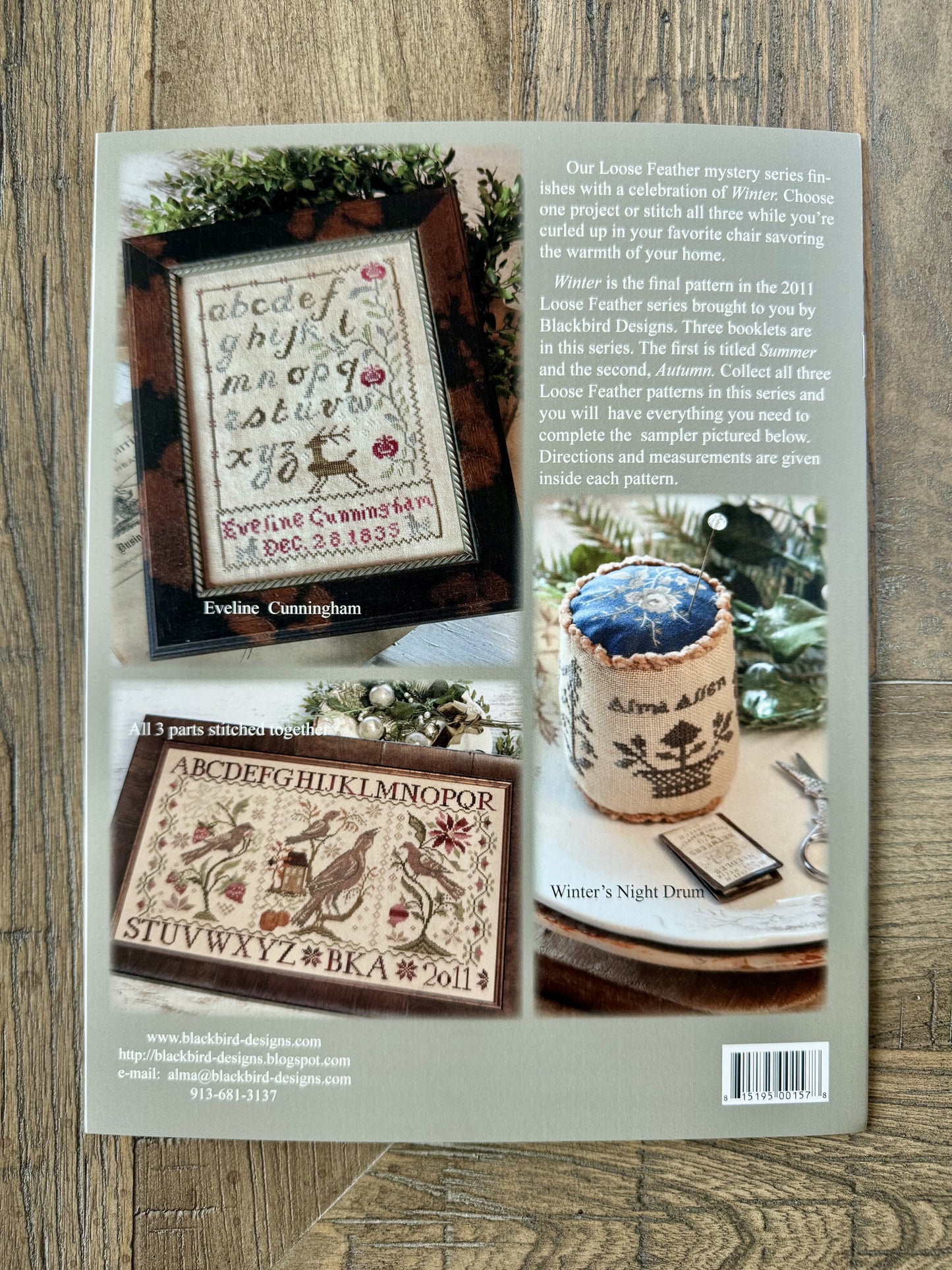 Loose Feathers Winter ~ Blackbirds Designs ~ Cross Stitch Pattern