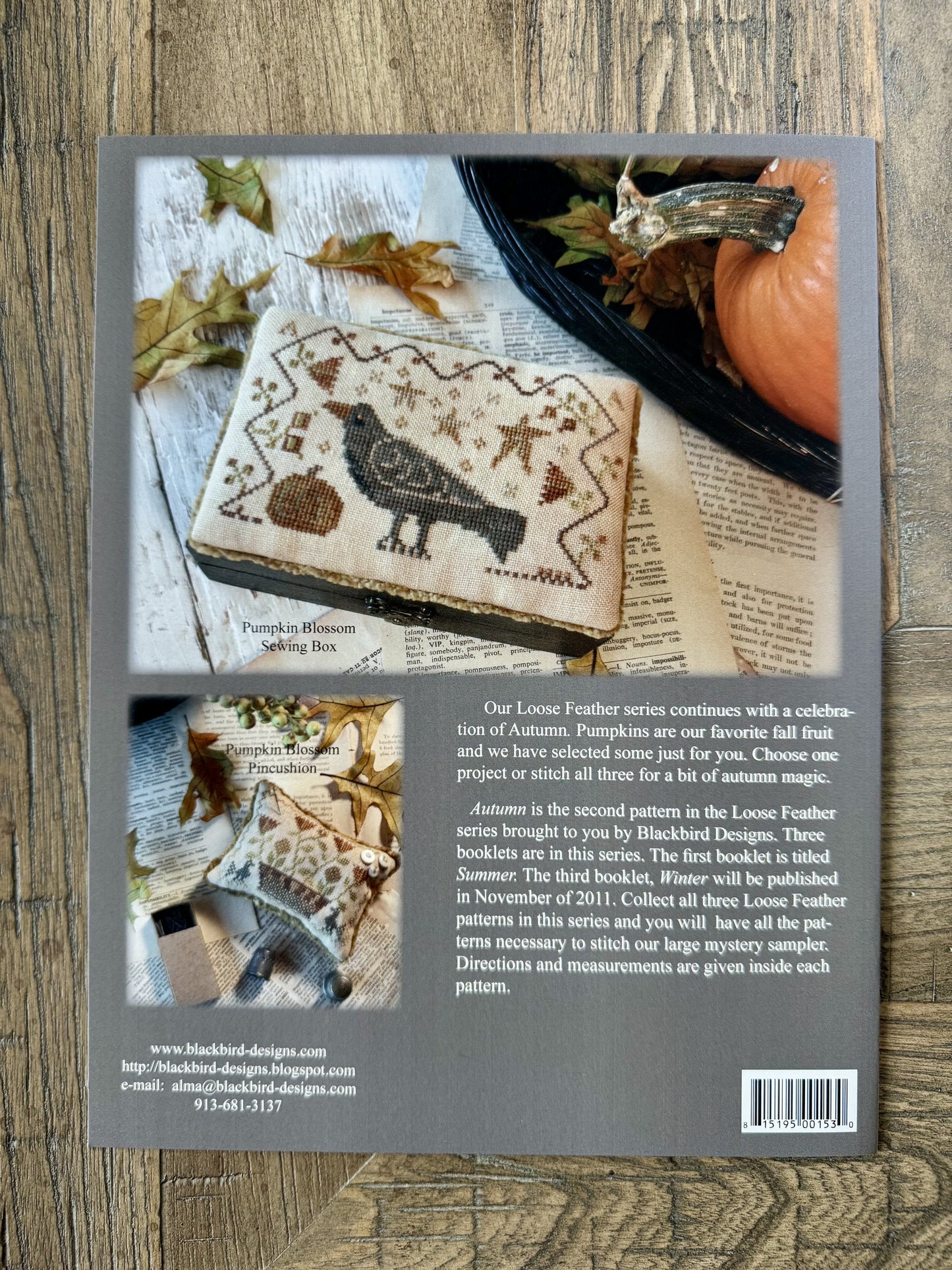 Loose Feathers Autumn ~ Blackbird Designs ~ Cross Stitch Pattern