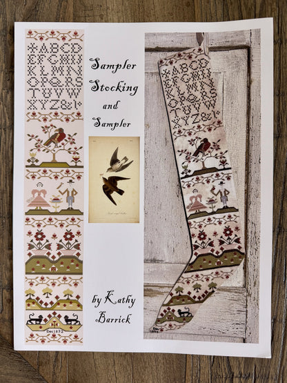 Sampler Stocking & Sampler ~ Kathy Barrick ~ Cross Stitch Pattern