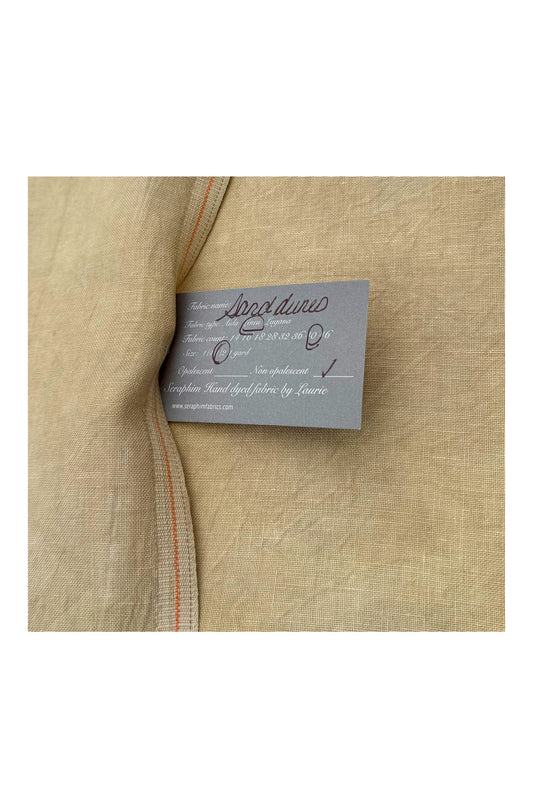 Seraphim Fabrics ~ 40 ct Sand Dunes Newcastle Linen