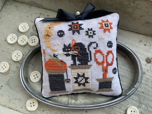 Halloween Spools Pinkeep ~ Stitches by Ethel ~ Cross Stitch Pattern ~ Needlework Marketplace 2026