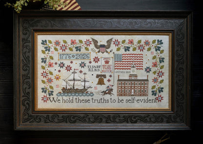 America 250 ~ Plum Street Samplers ~ Cross Stitch Pattern