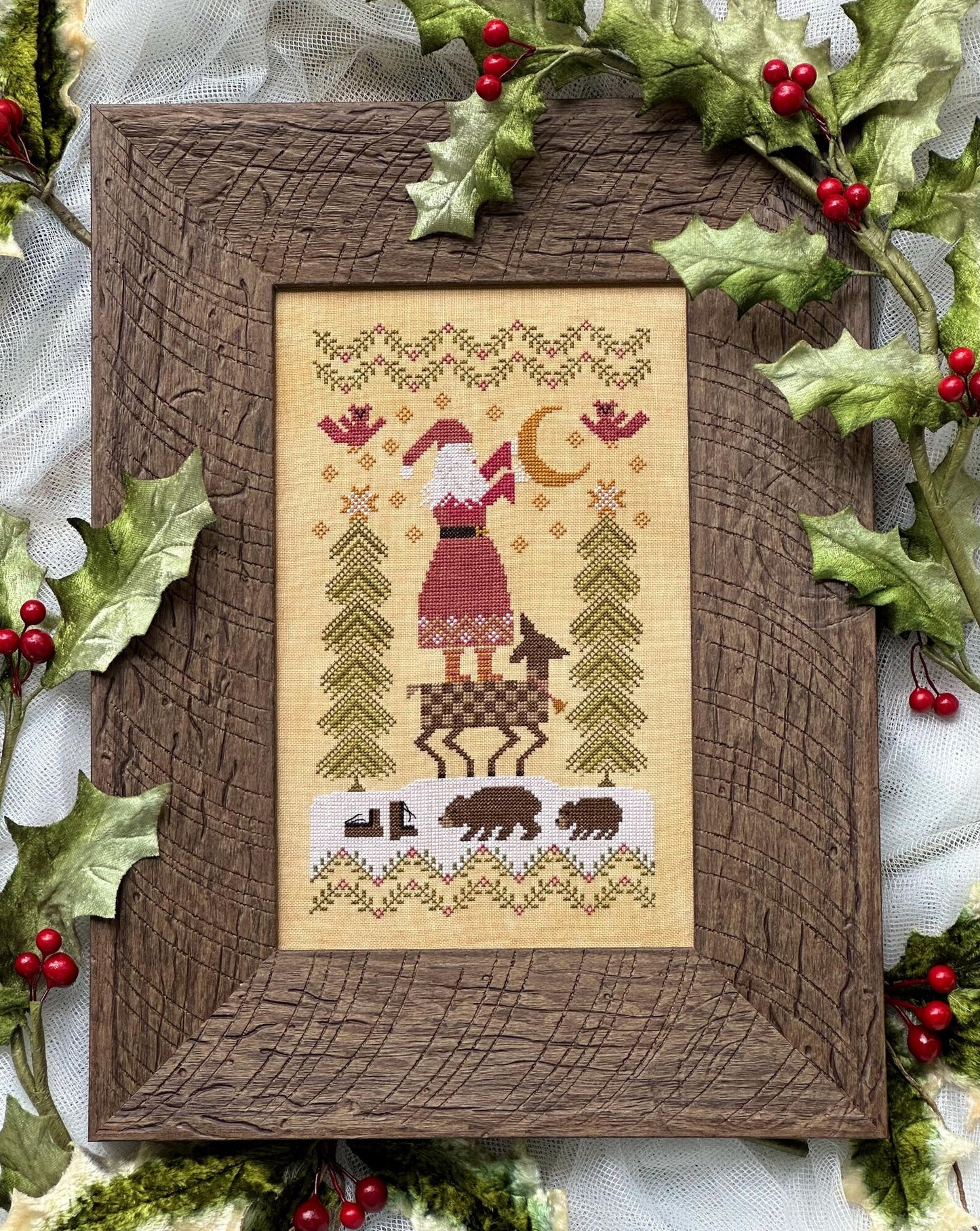 Hanging the Moon ~ Kathy Barrick ~ Cross Stitch Pattern