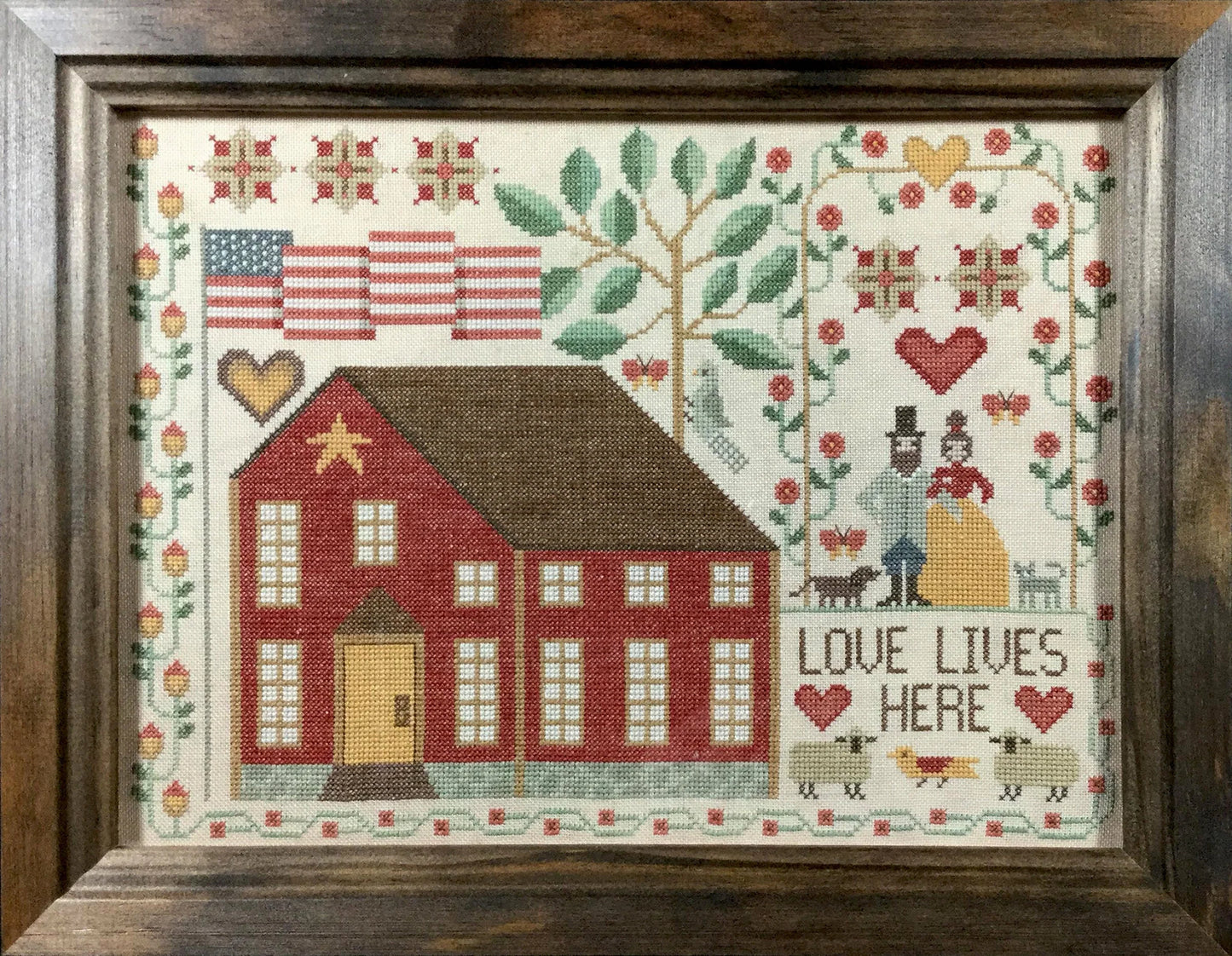 Love Lives Here ~ Teresa Kogut ~ Cross Stitch Pattern