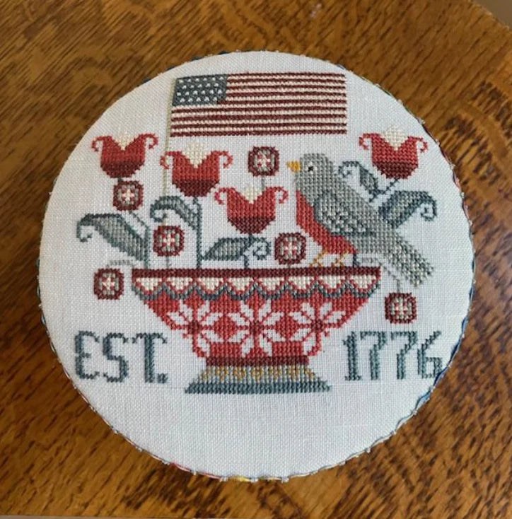Patriotic Tweet ~ Teresa Kogut ~ Cross Stitch Pattern