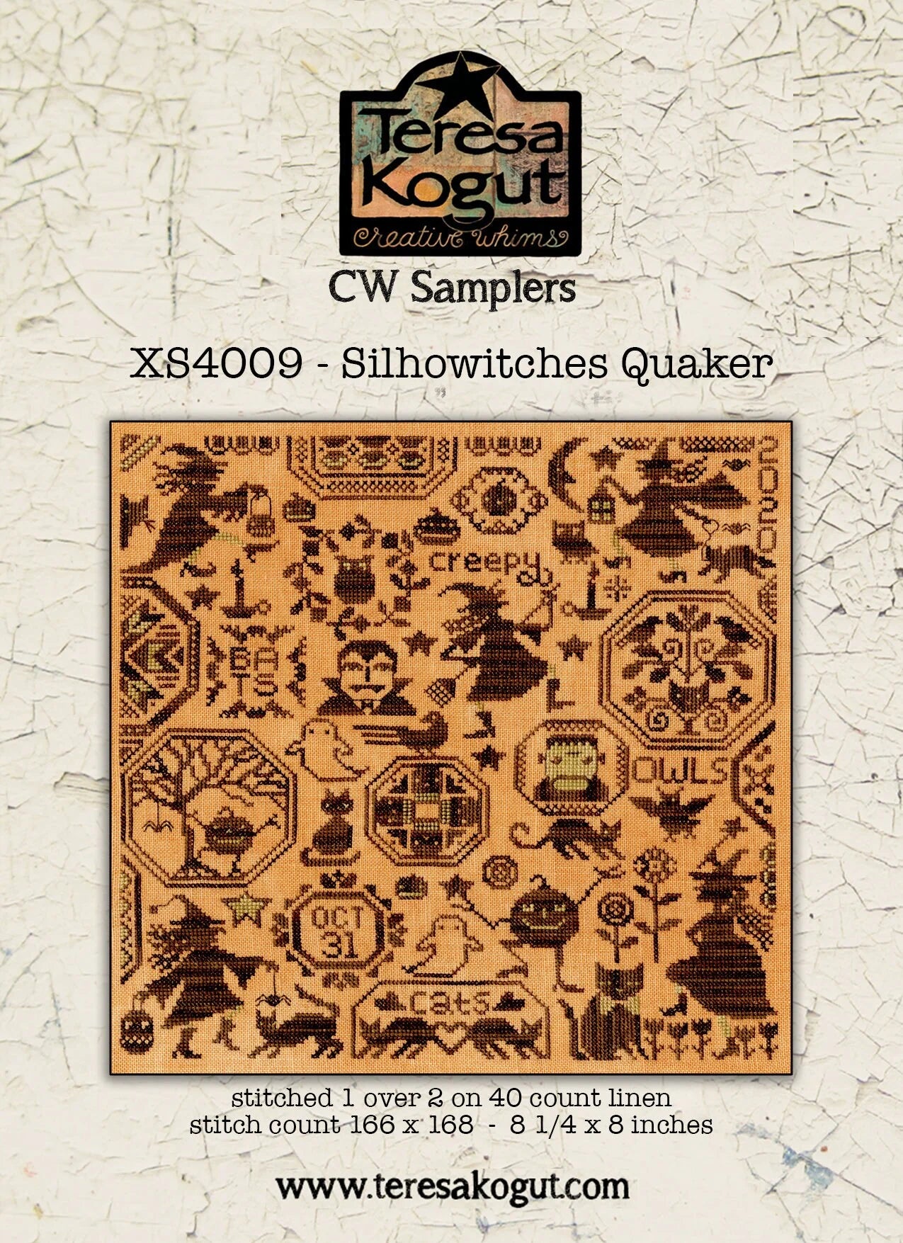 Silhowitches Quaker ~ Teresa Kogut ~ Cross Stitch Pattern