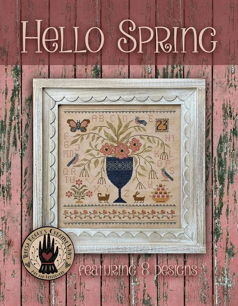 Hello Spring ~ Teresa Kogut ~ Cross Stitch Booklet