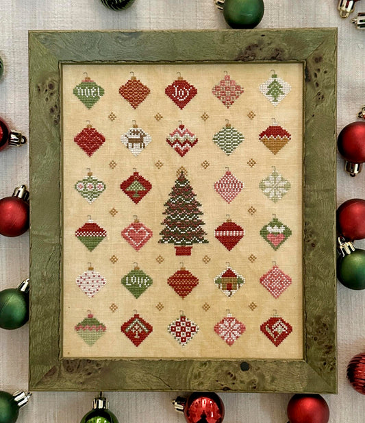 Trimming the Tree ~ Kathy Barrick ~ Cross Stitch Pattern ~ Needlework Marketplace 2026