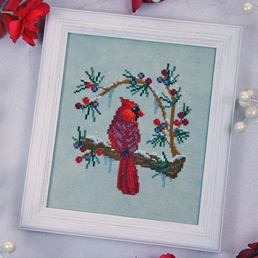 Winter's Cardinal ~ The Stitch Crypt ~ Cross Stitch Pattern ~ Needlework Marketplace 2026